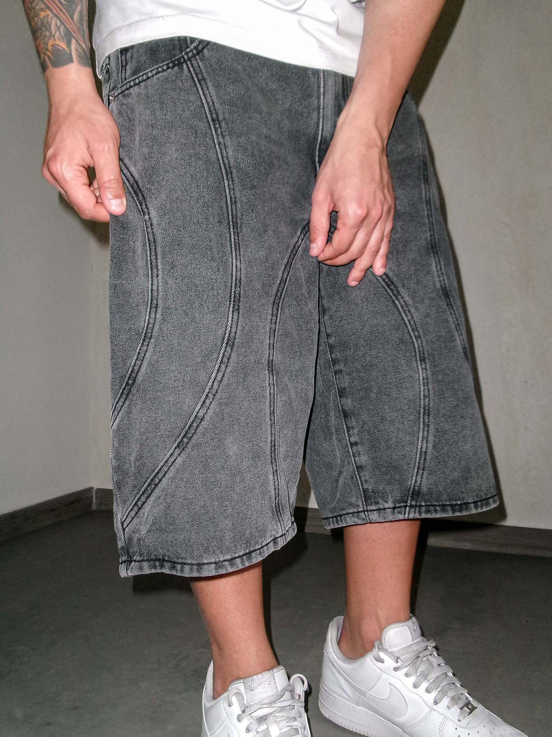 Shorts Circles Grey