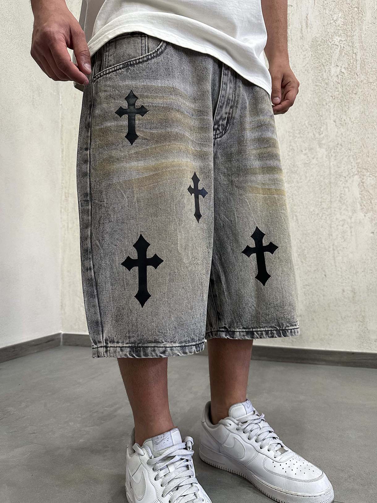 Shorts Black Cross