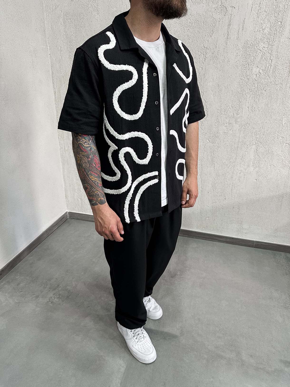 Camicia Floreal Ricamo Mod.Z