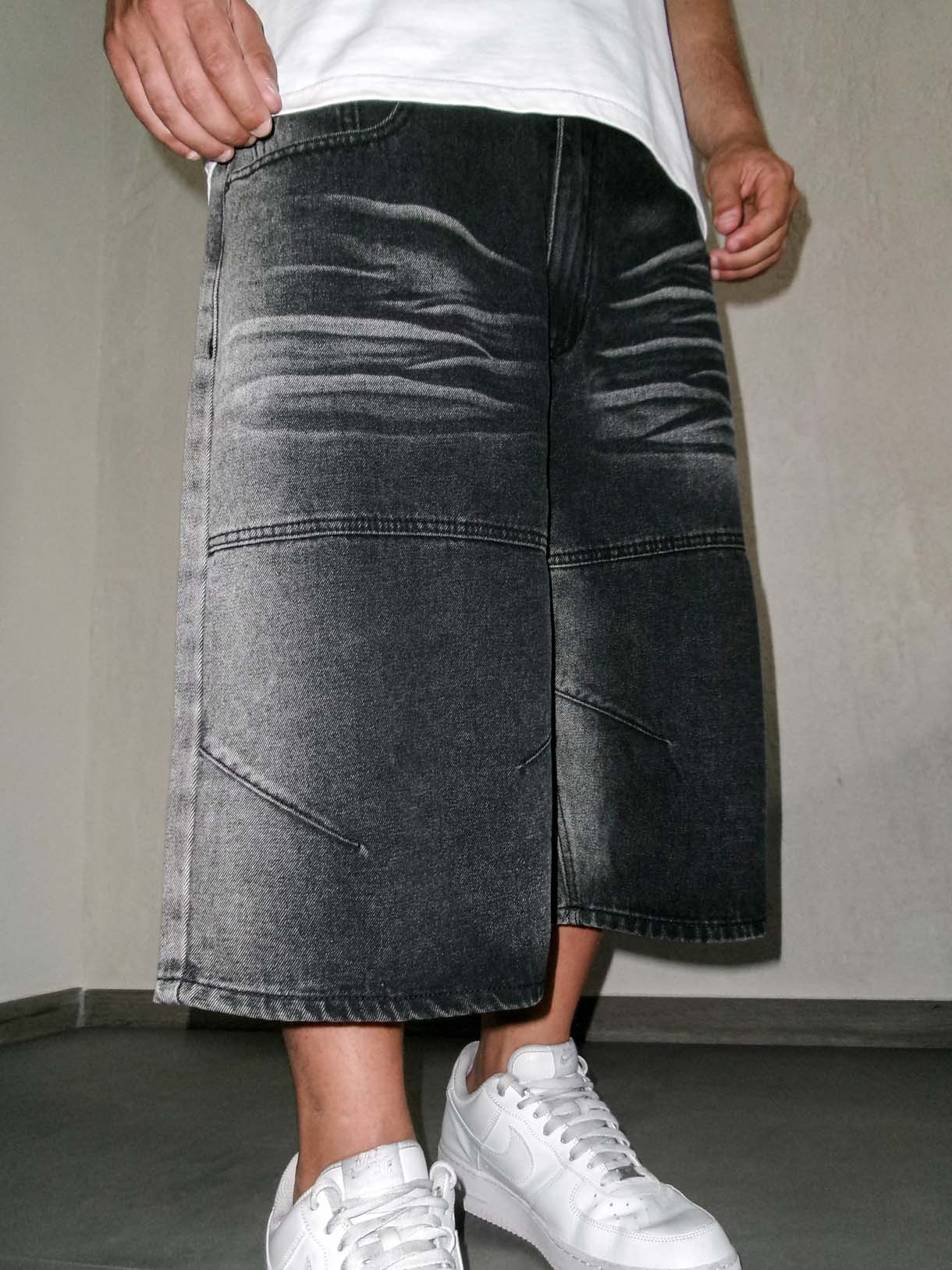 Shorts Black Sabbiato