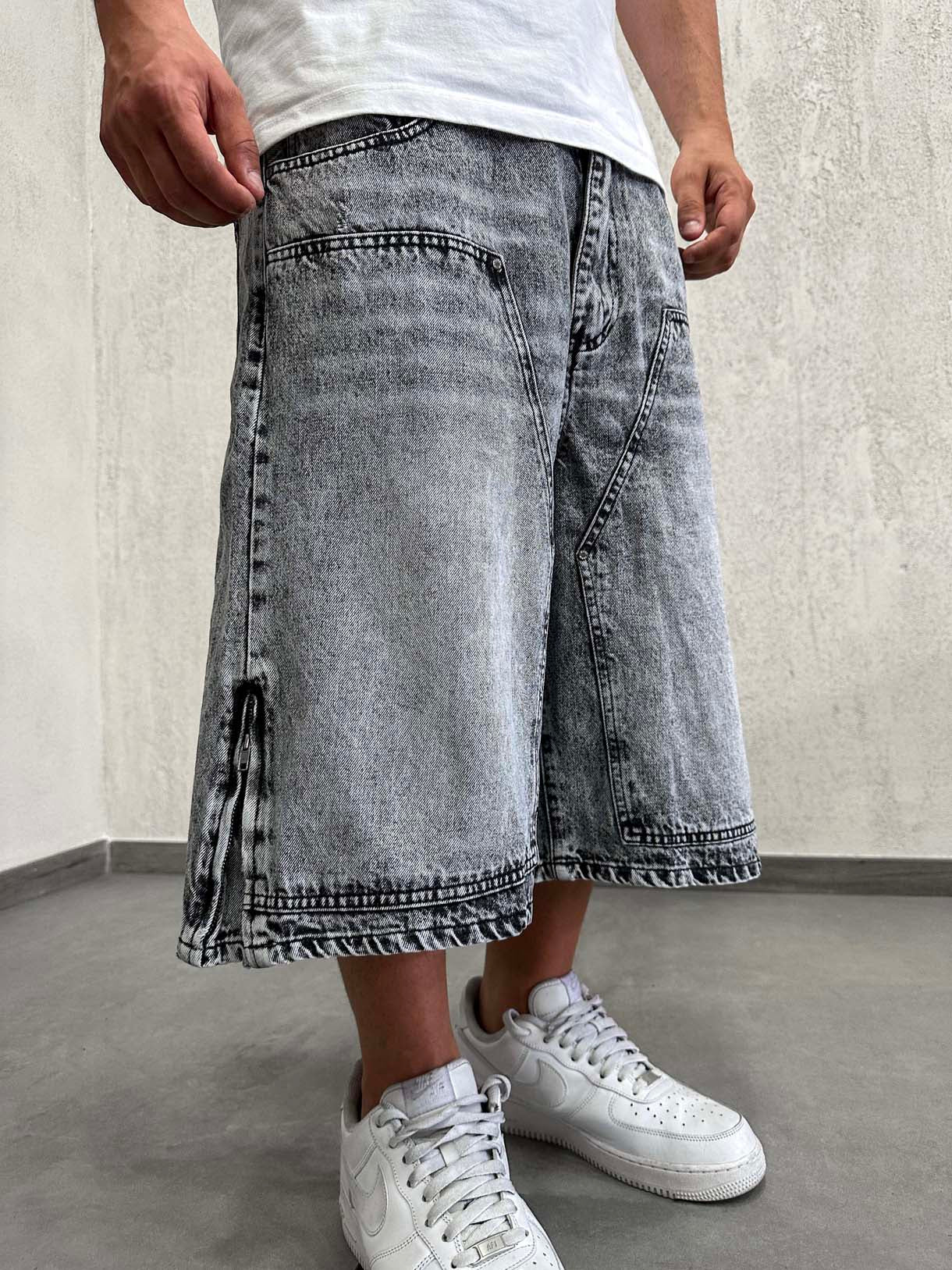 Shorts Carpenter Zip Grey