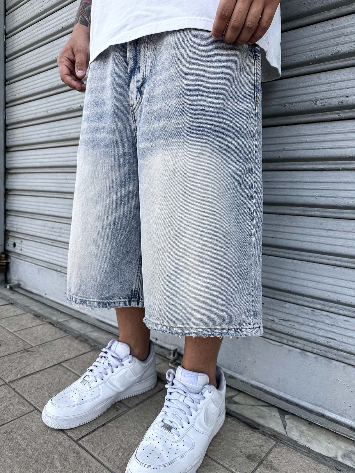 Shorts Over Bloom Wash