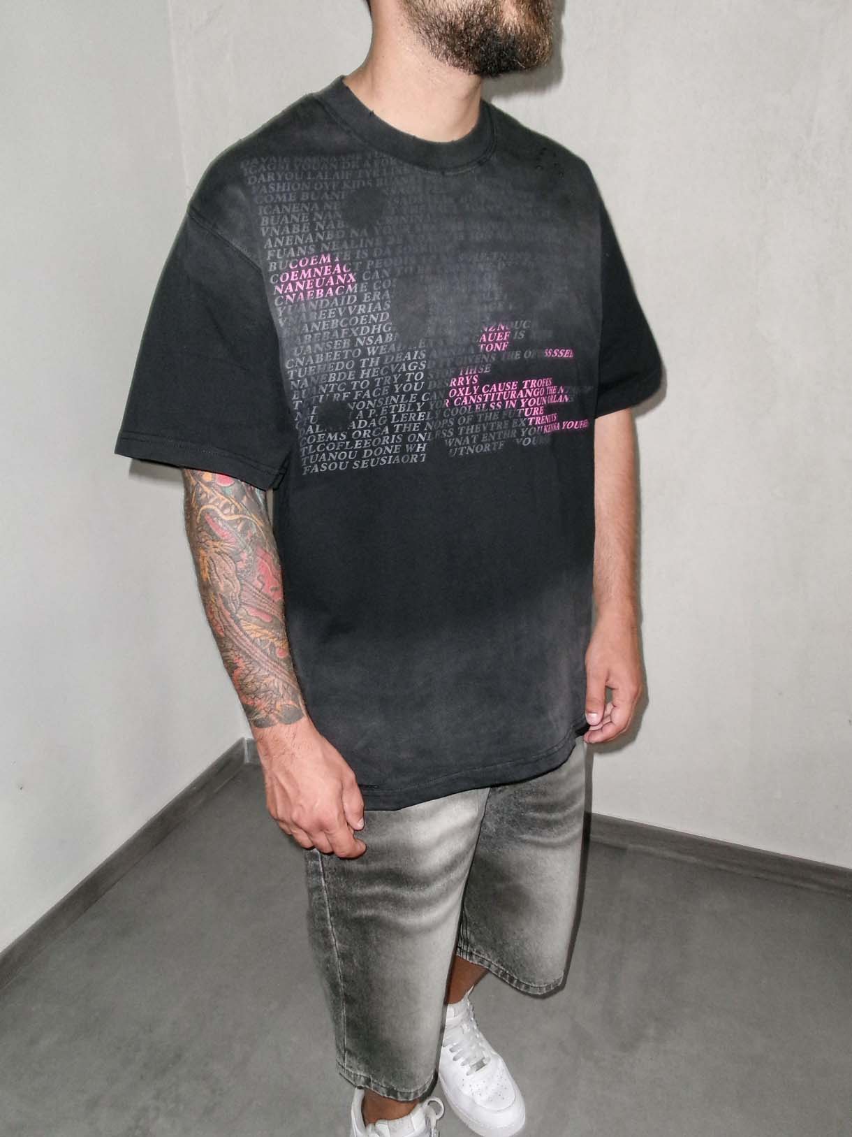 Total Write Tee Wash Destroyed