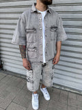 Coord Camicia Sabbiato Grey