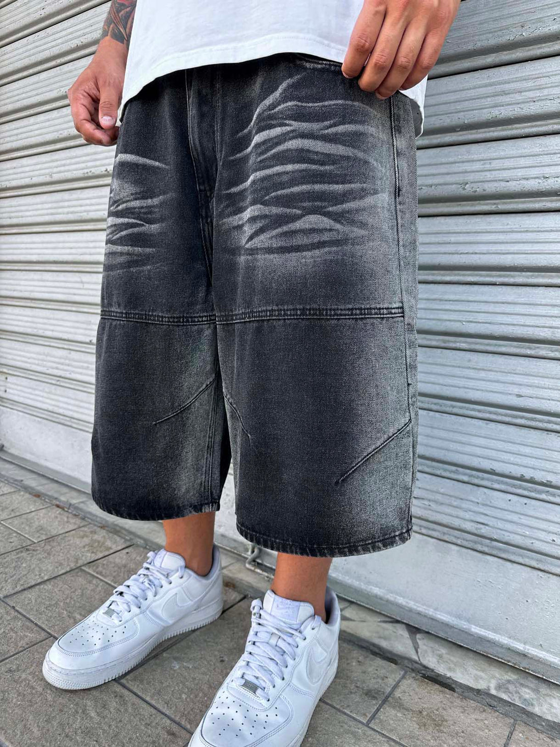 Shorts Black Sabbiato