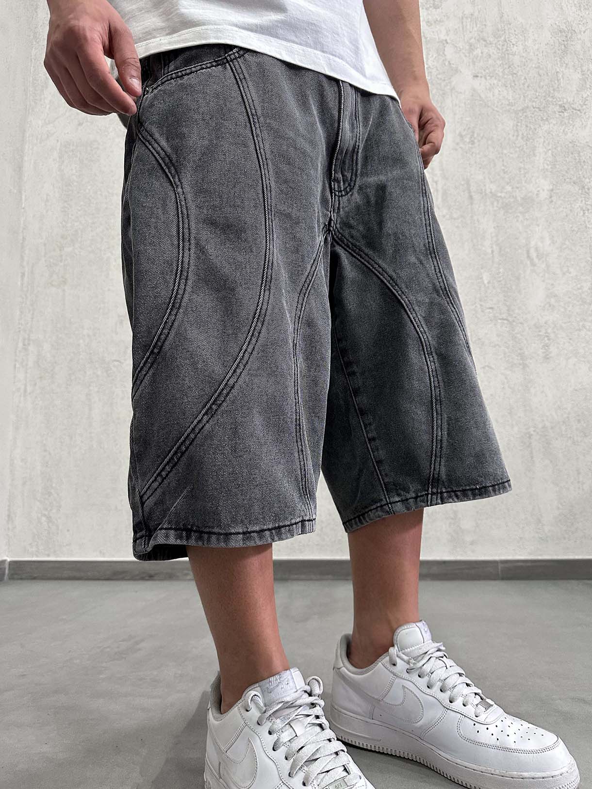 Shorts Circles Grey