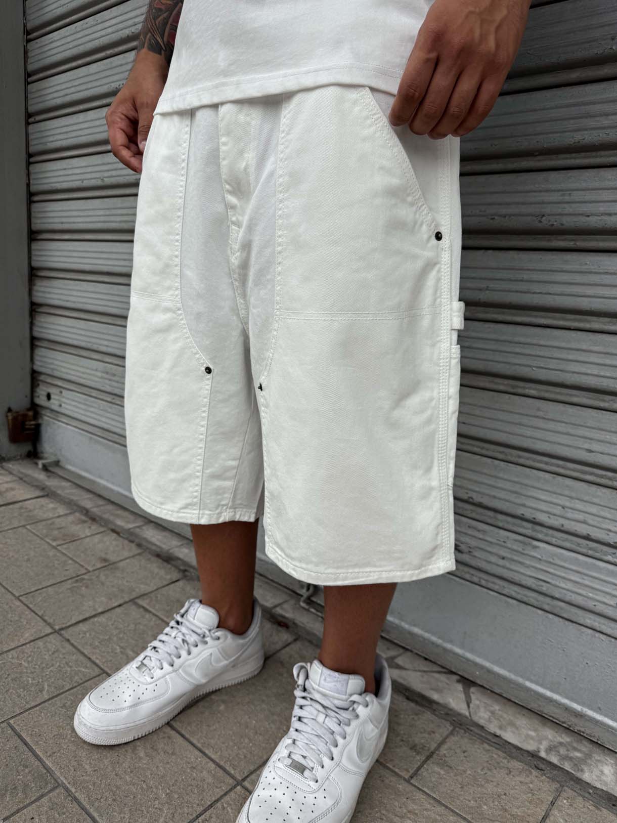 Carpenter Shorts Total White