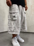 Shorts Cargo White Fade