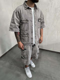 Coord Camicia Sabbiato Grey