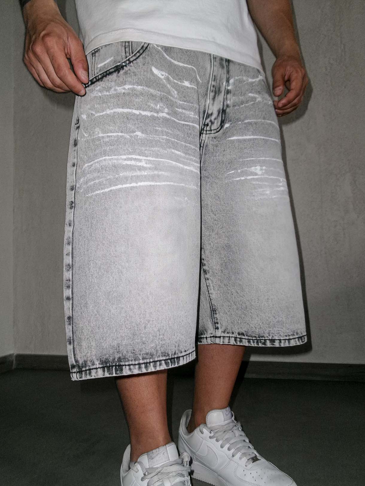 Shorts Ice Grey Pointed