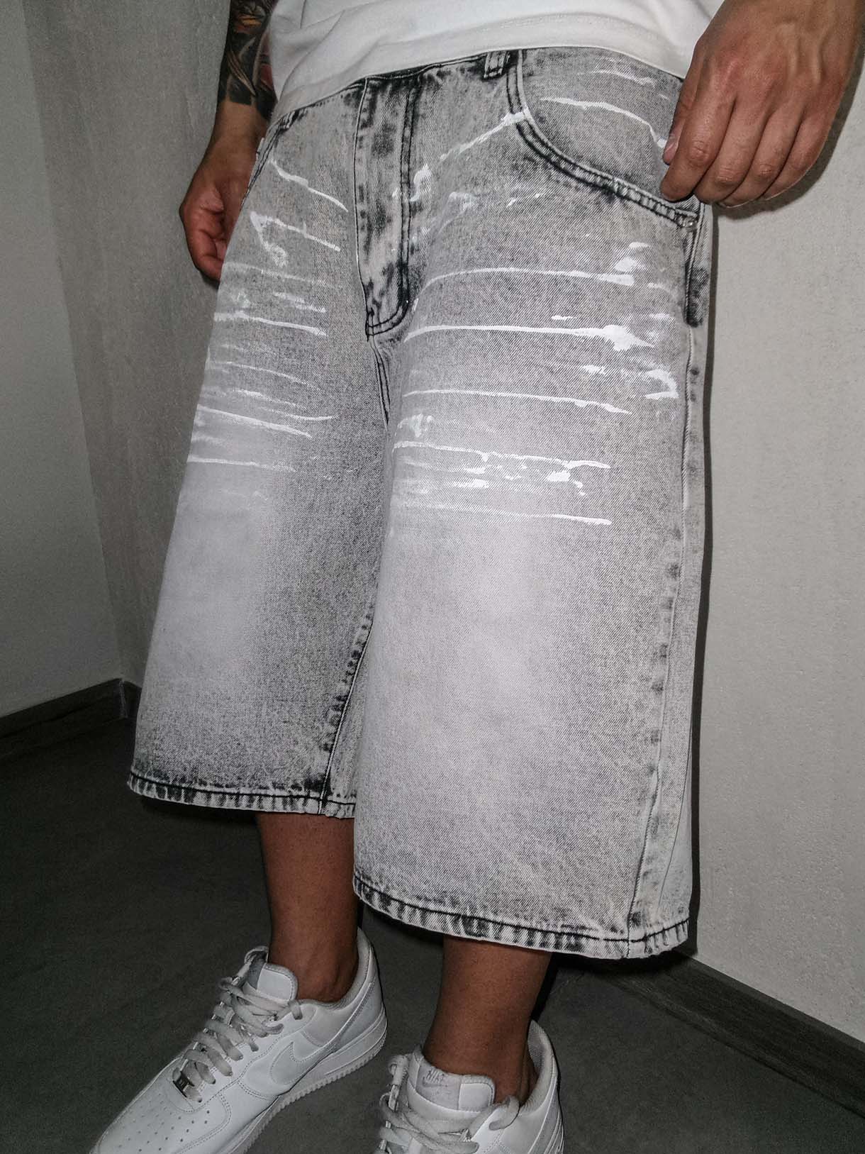 Shorts Ice Grey Pointed
