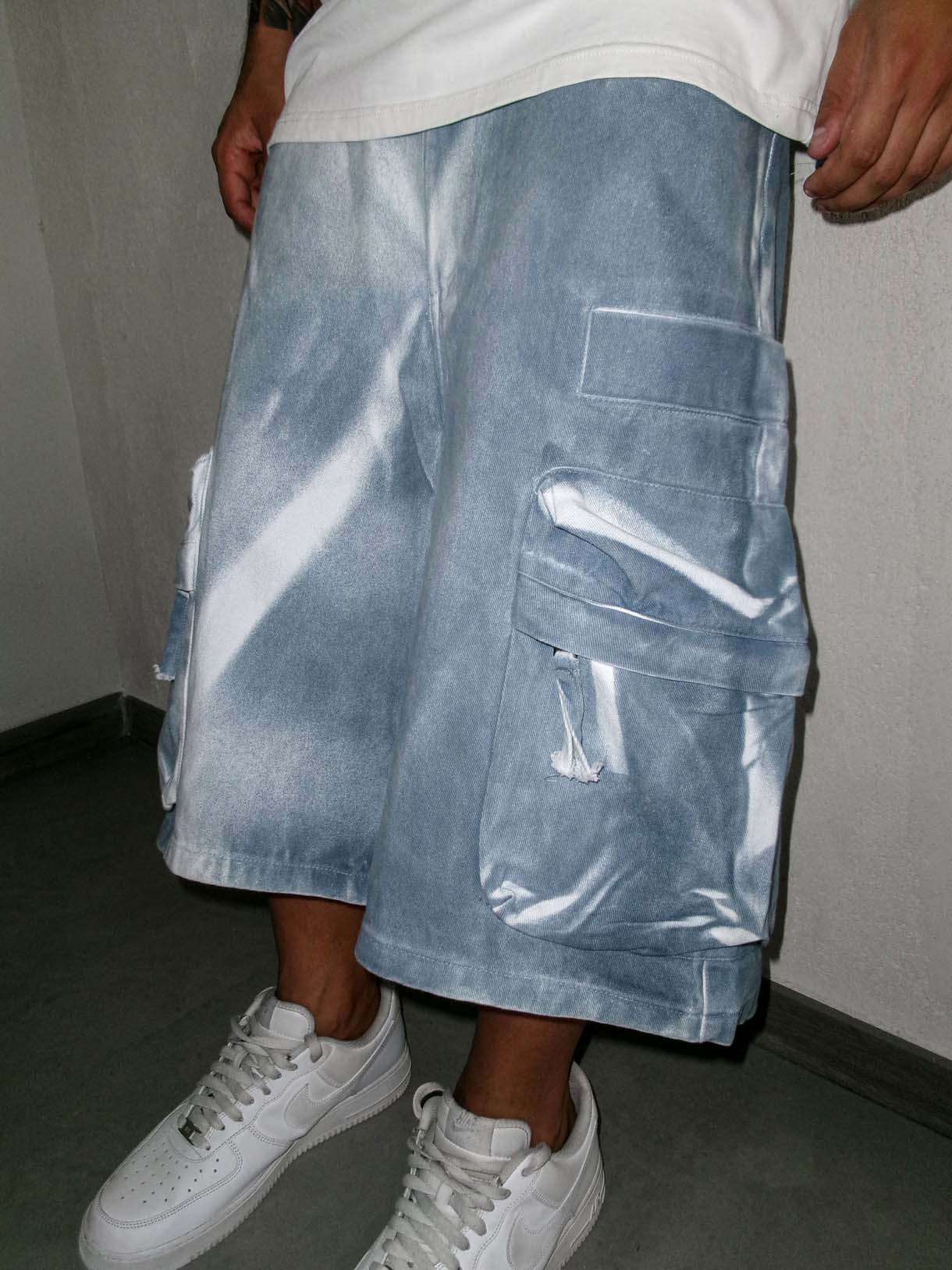 Cargo Shorts Blu Wash