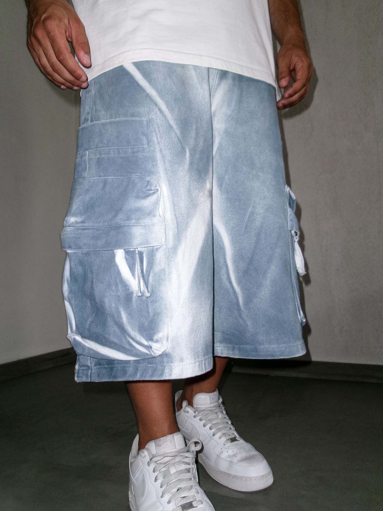 Cargo Shorts Blu Wash