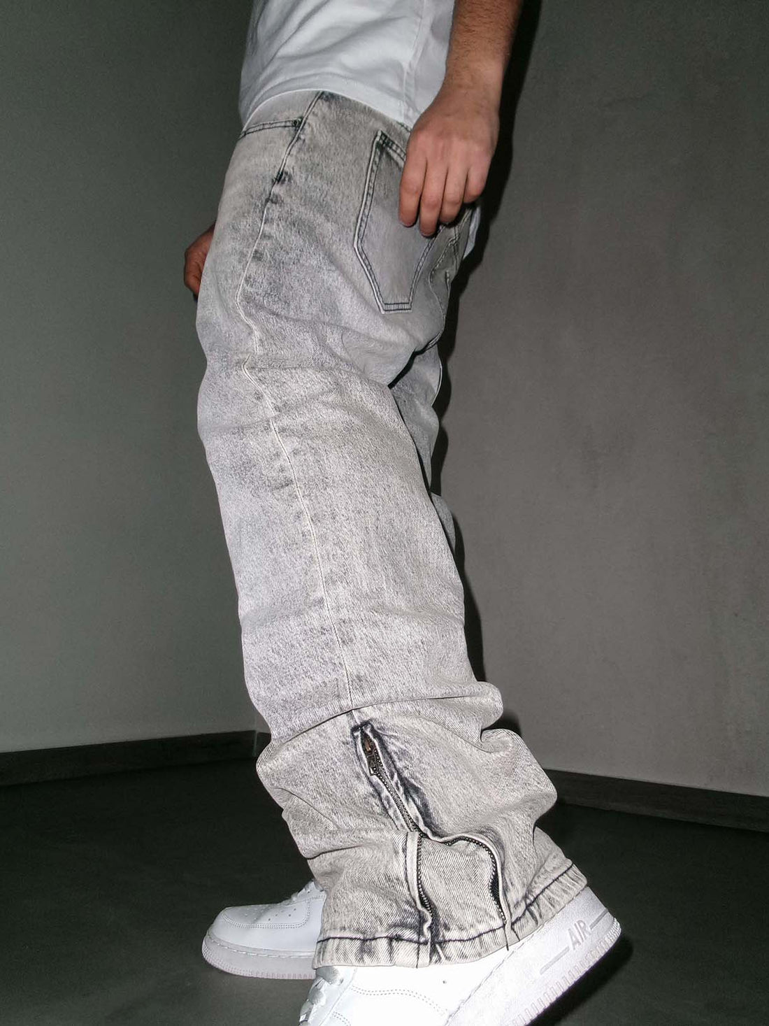 Flare Final Zip Clear Grey