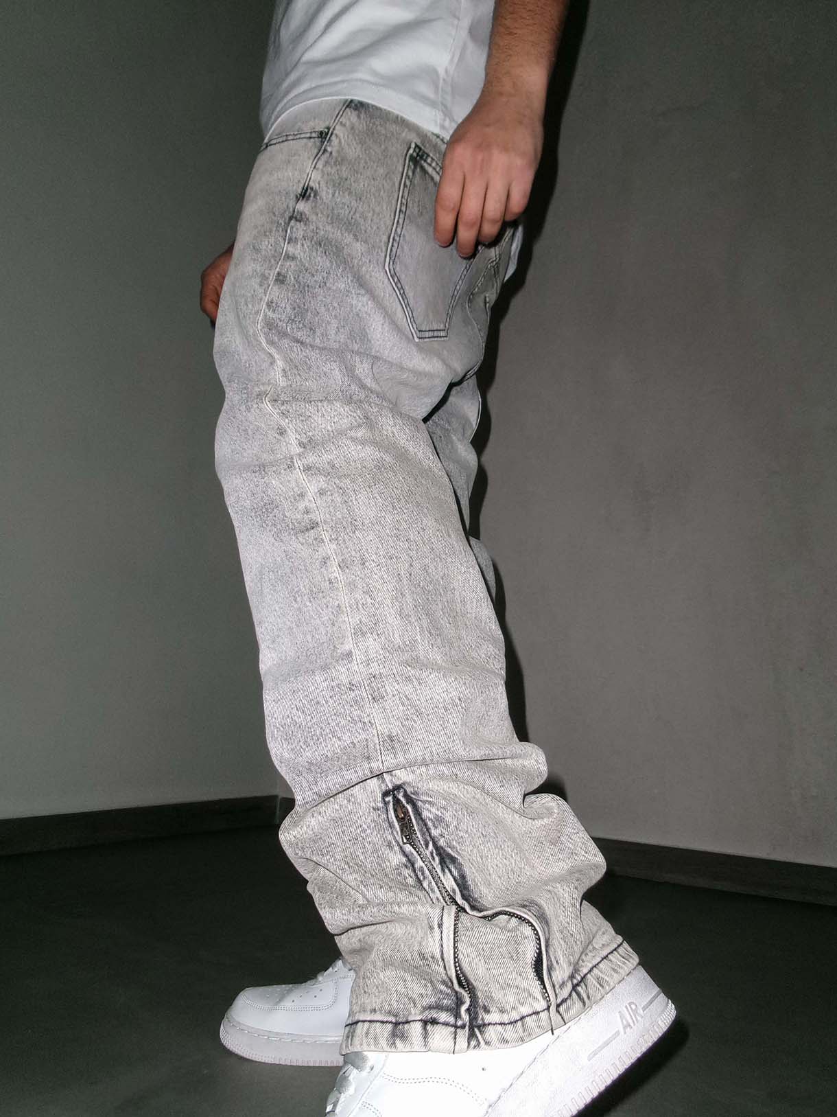 Flare Final Zip Clear Grey