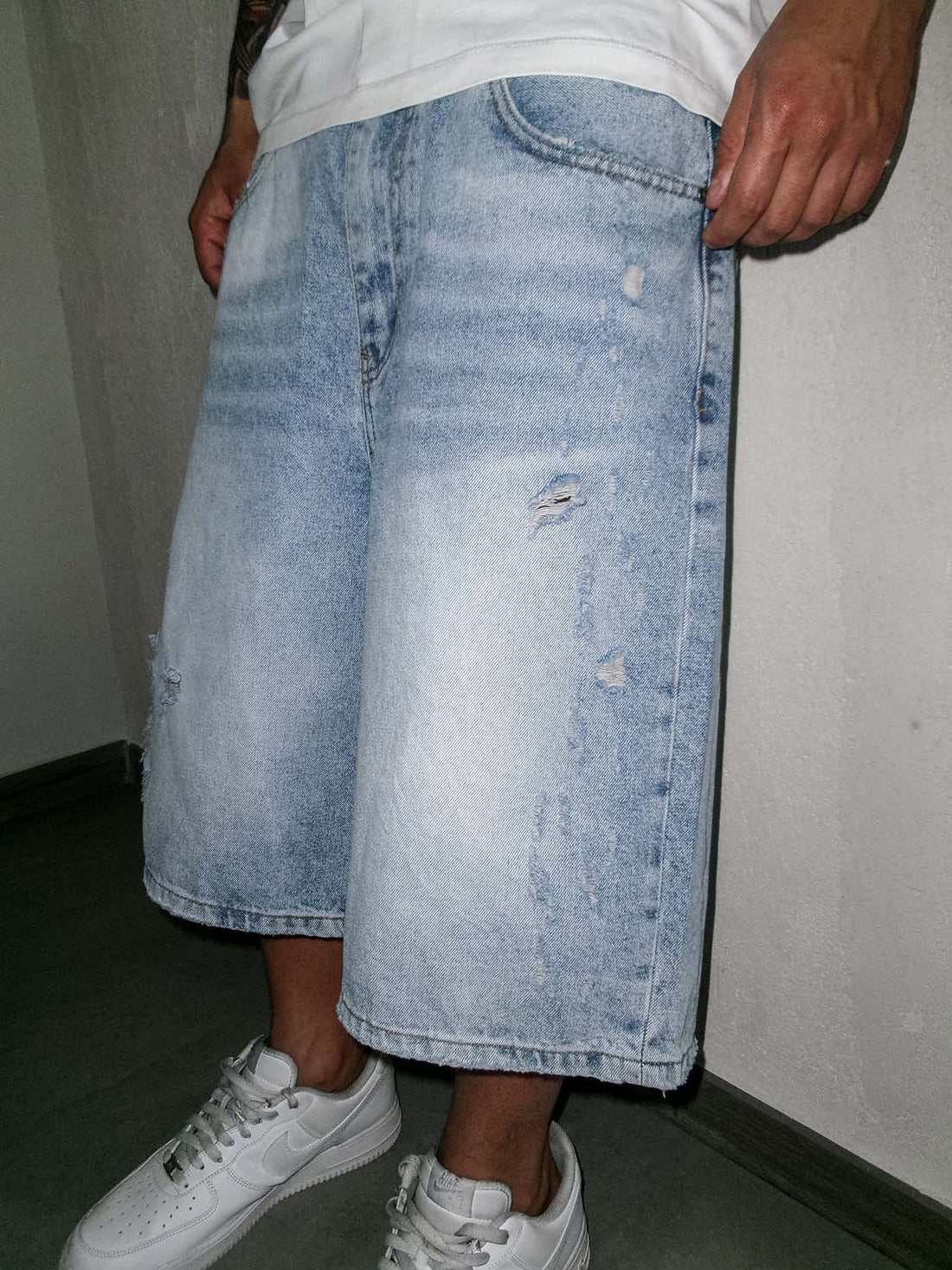 Shorts Over Clear Wash