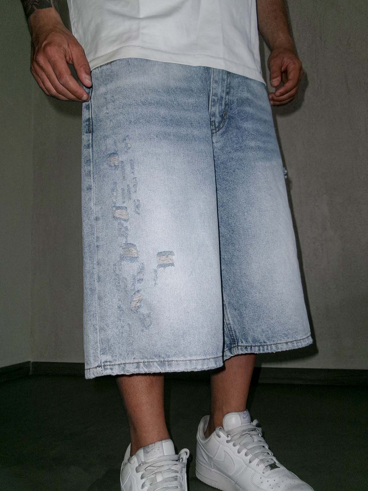 Shorts Over Clear Wash
