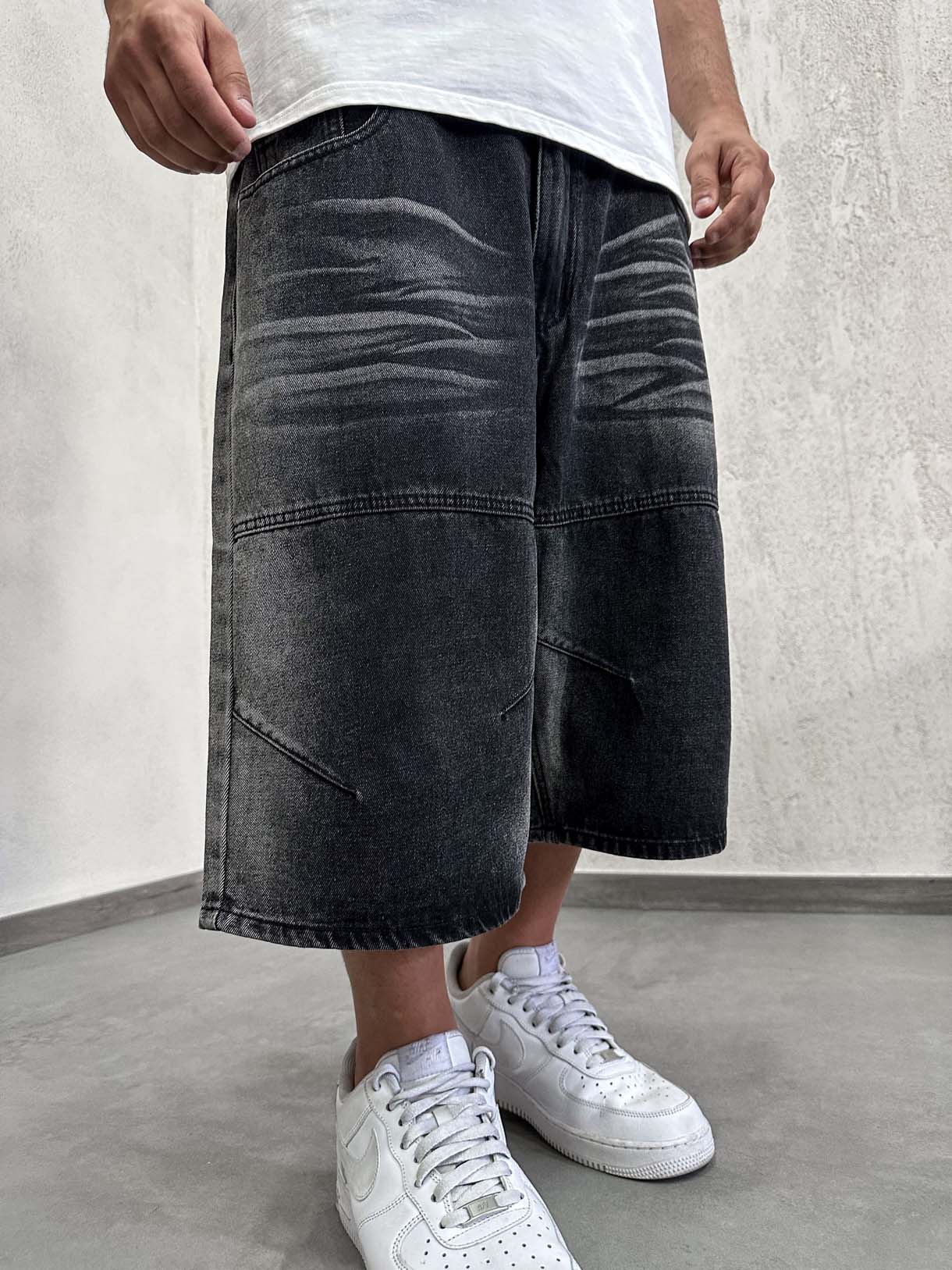 Shorts Black Sabbiato