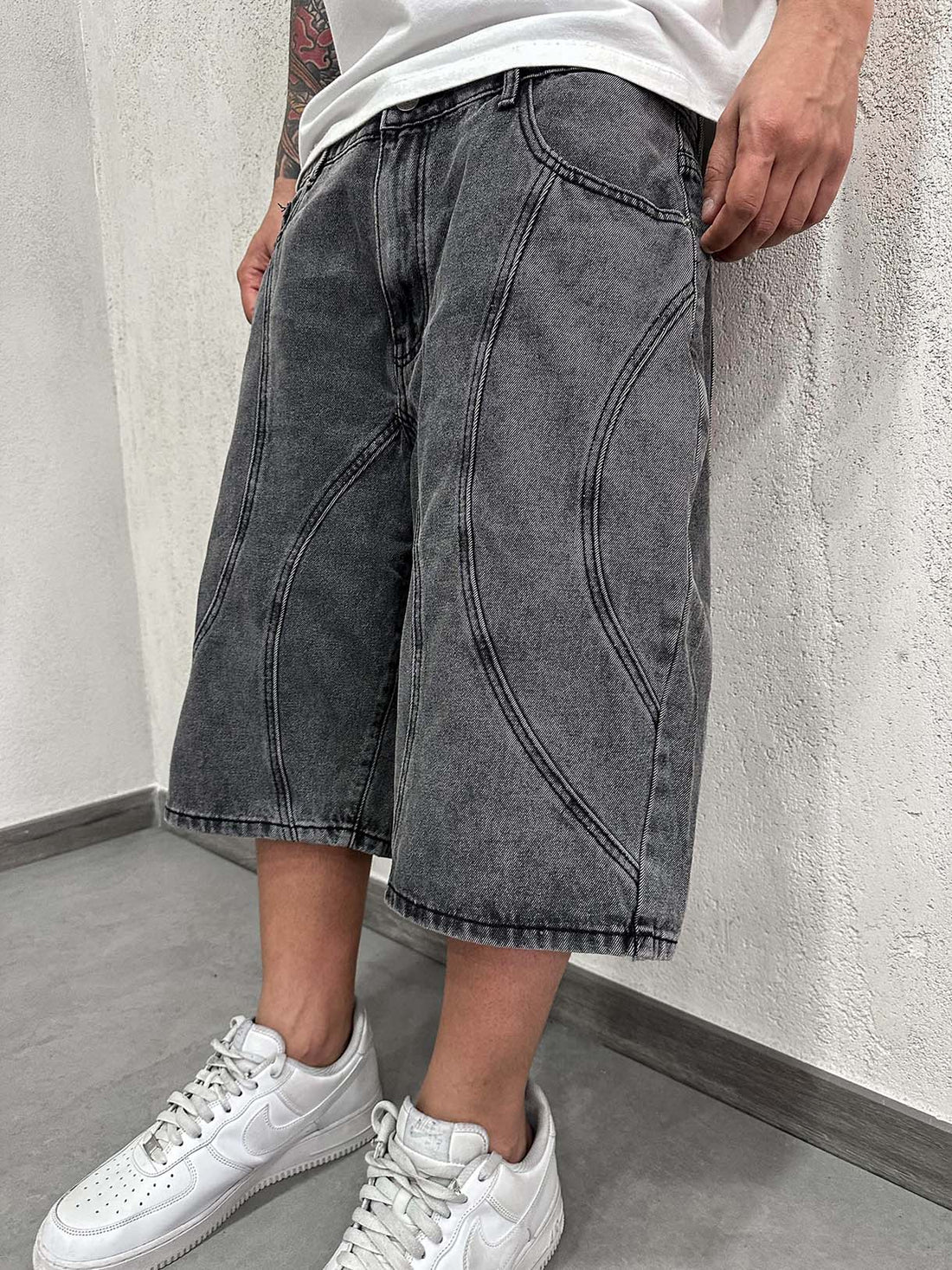Shorts Circles Grey