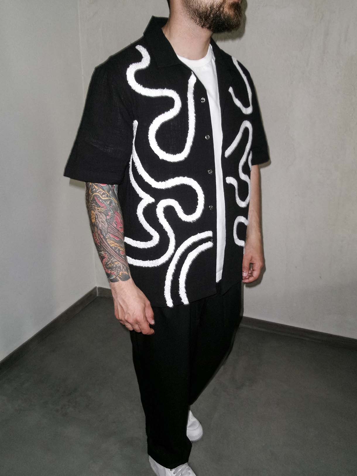 Camicia Floreal Ricamo Mod.Z
