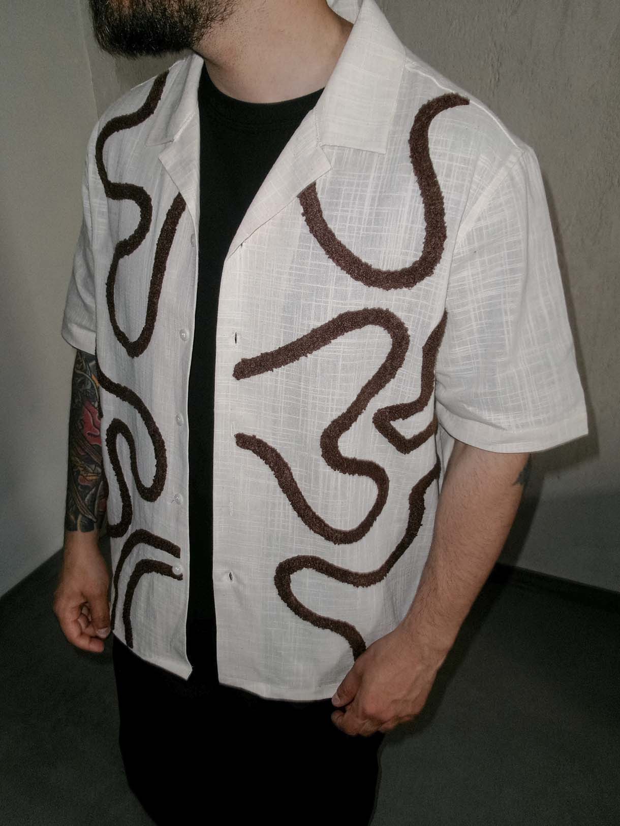 Camicia Floreal Ricamo Mod.Z