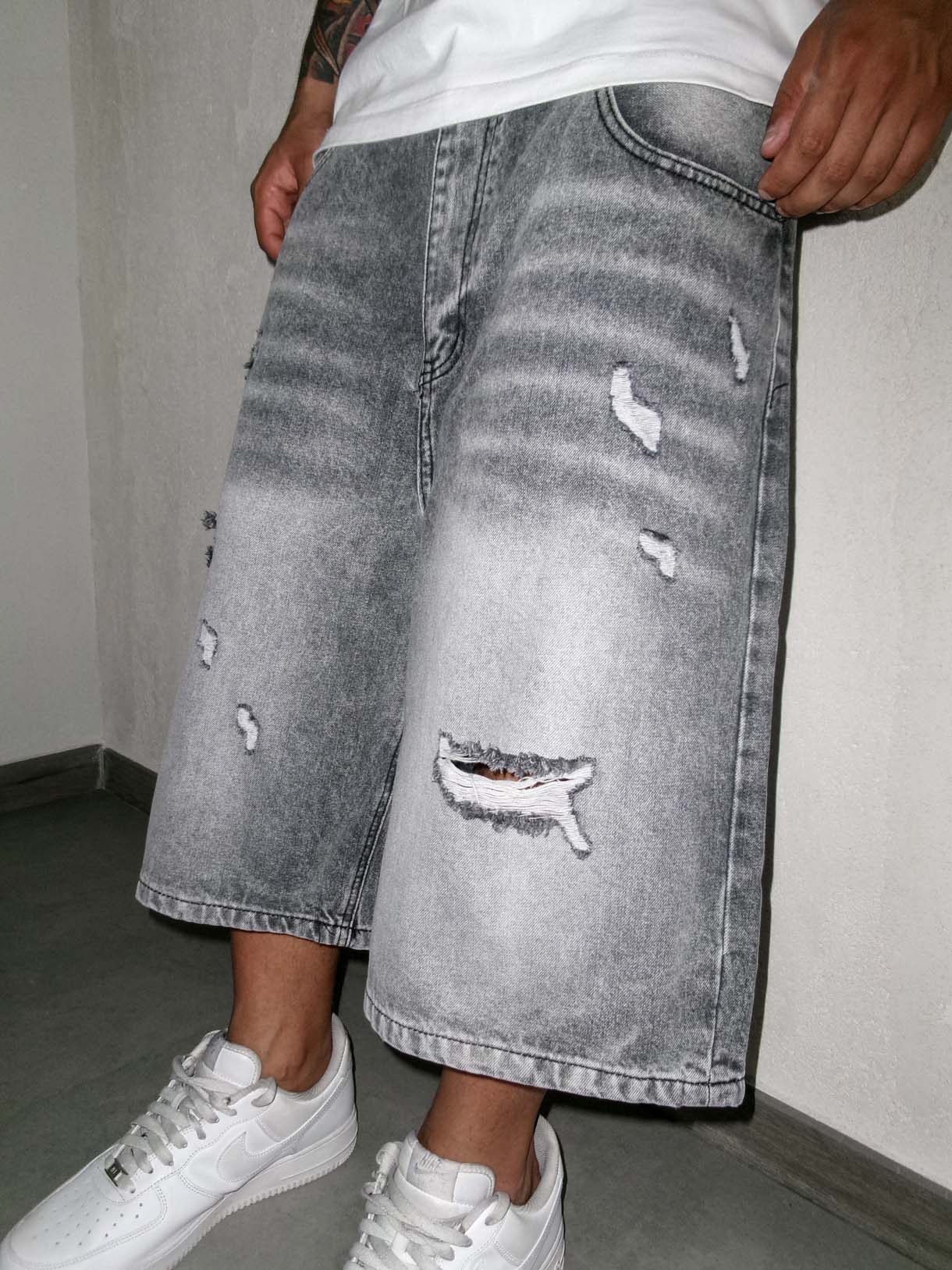 Shorts Grey Double Scratch