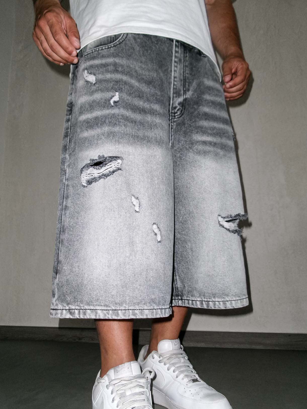 Shorts Grey Double Scratch