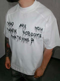 Who are you Tee Ricamo Premium