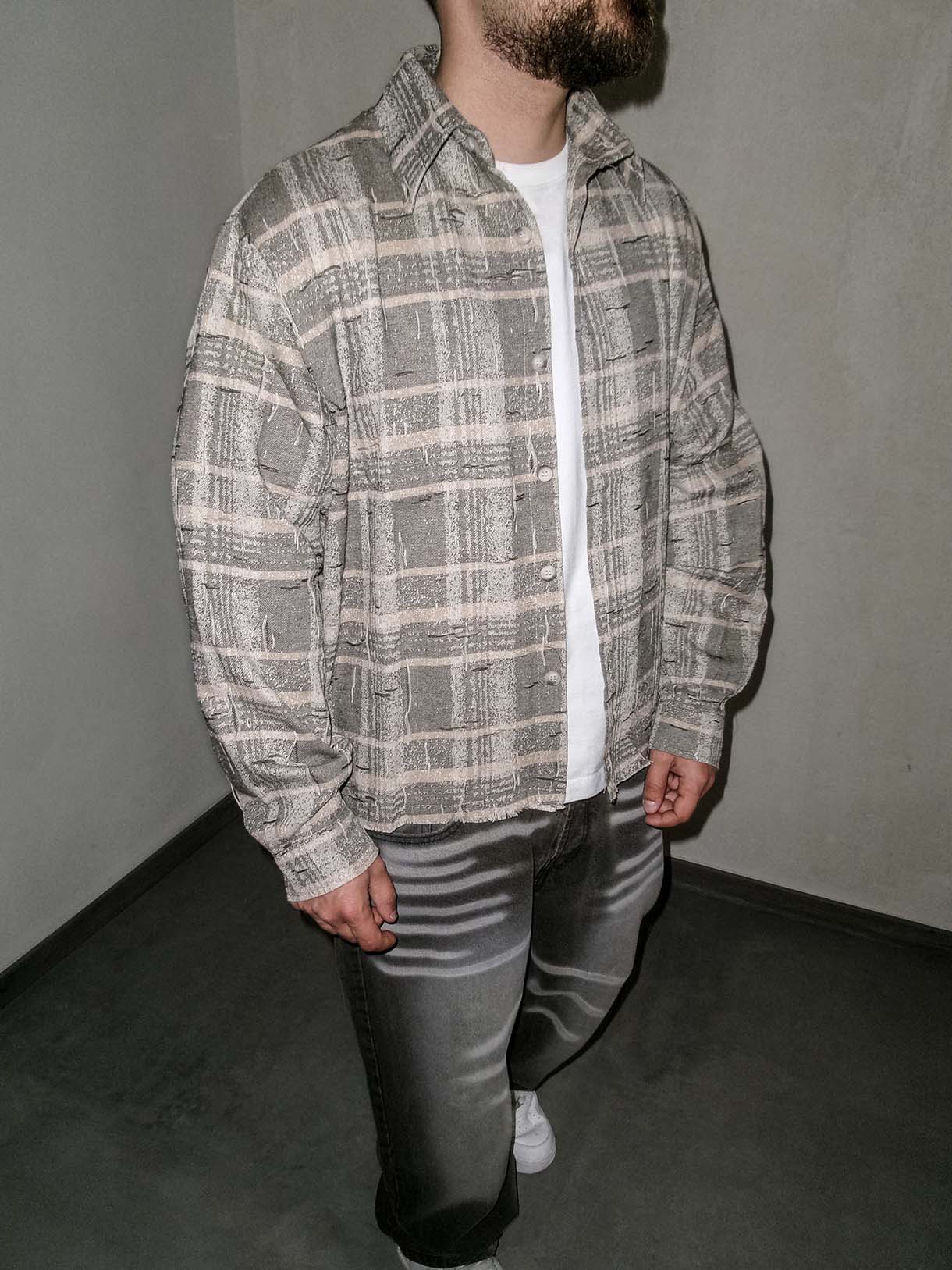 Camicia Destroyed Mod.Z Grey