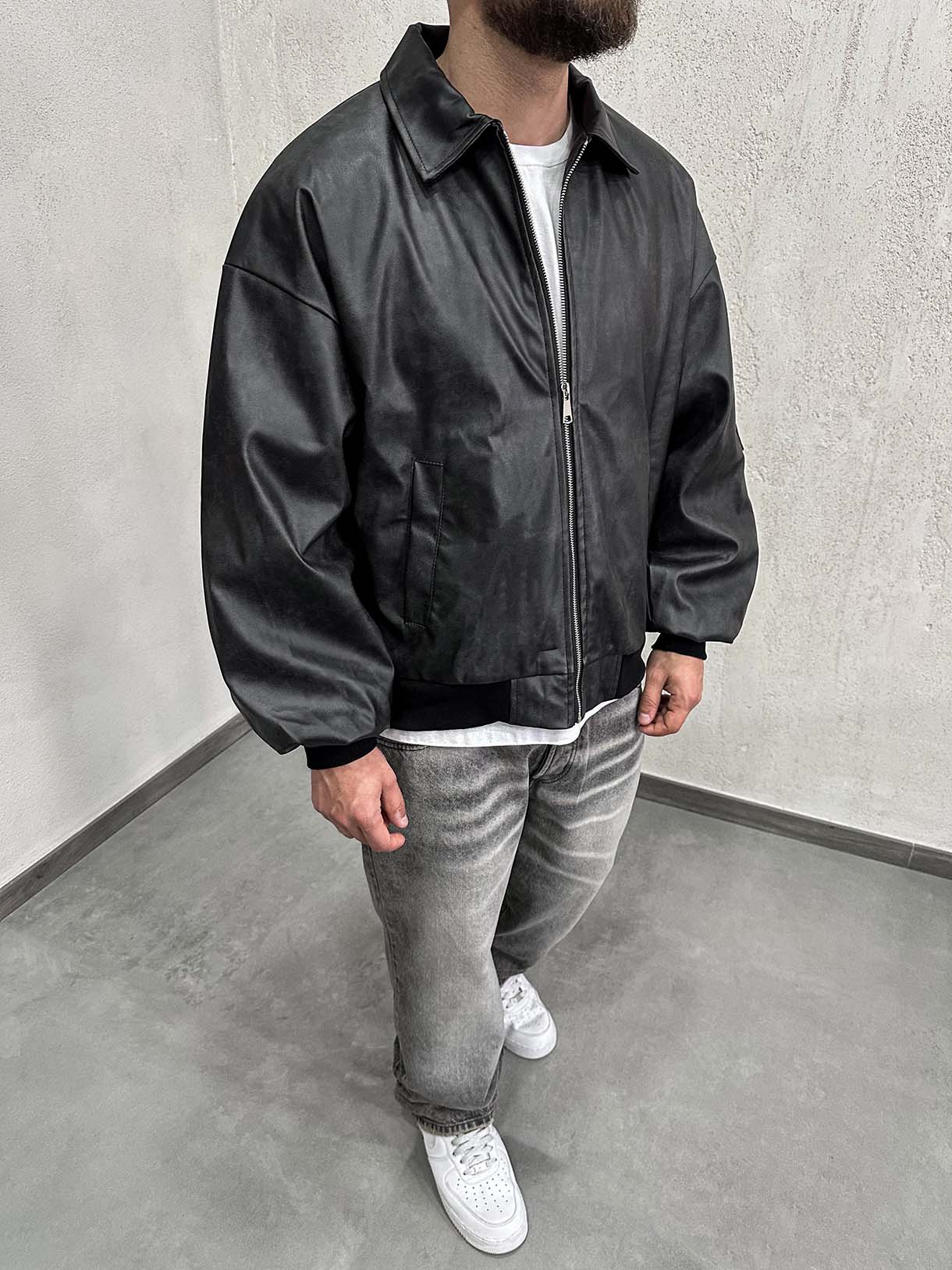 Jacket Ecopelle Colletto