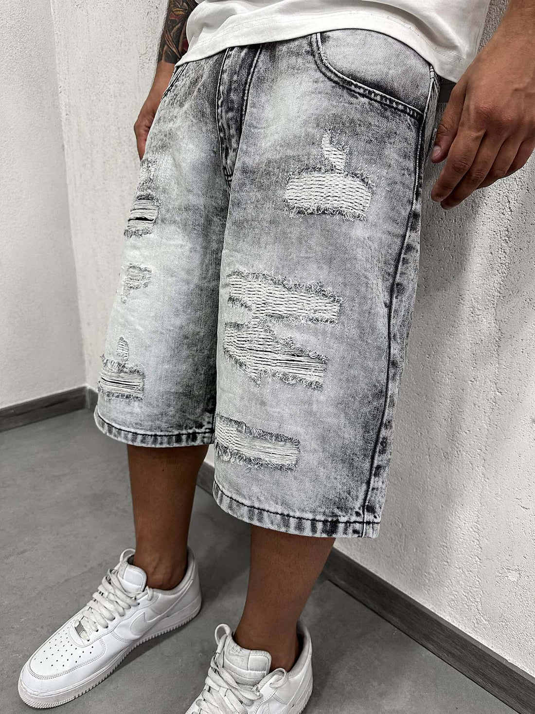 Shorts Scratch Patch Grey