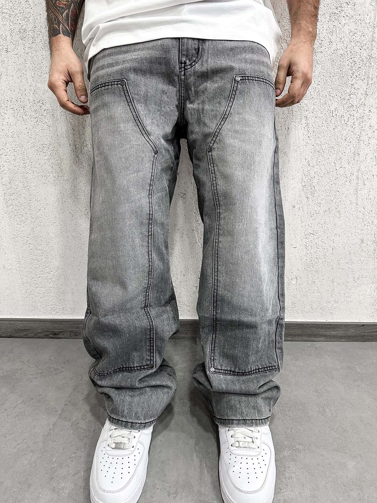 Baggy Carpenter Light Grey