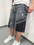 Shorts Patch Black Zip