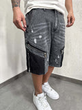Shorts Patch Black Zip