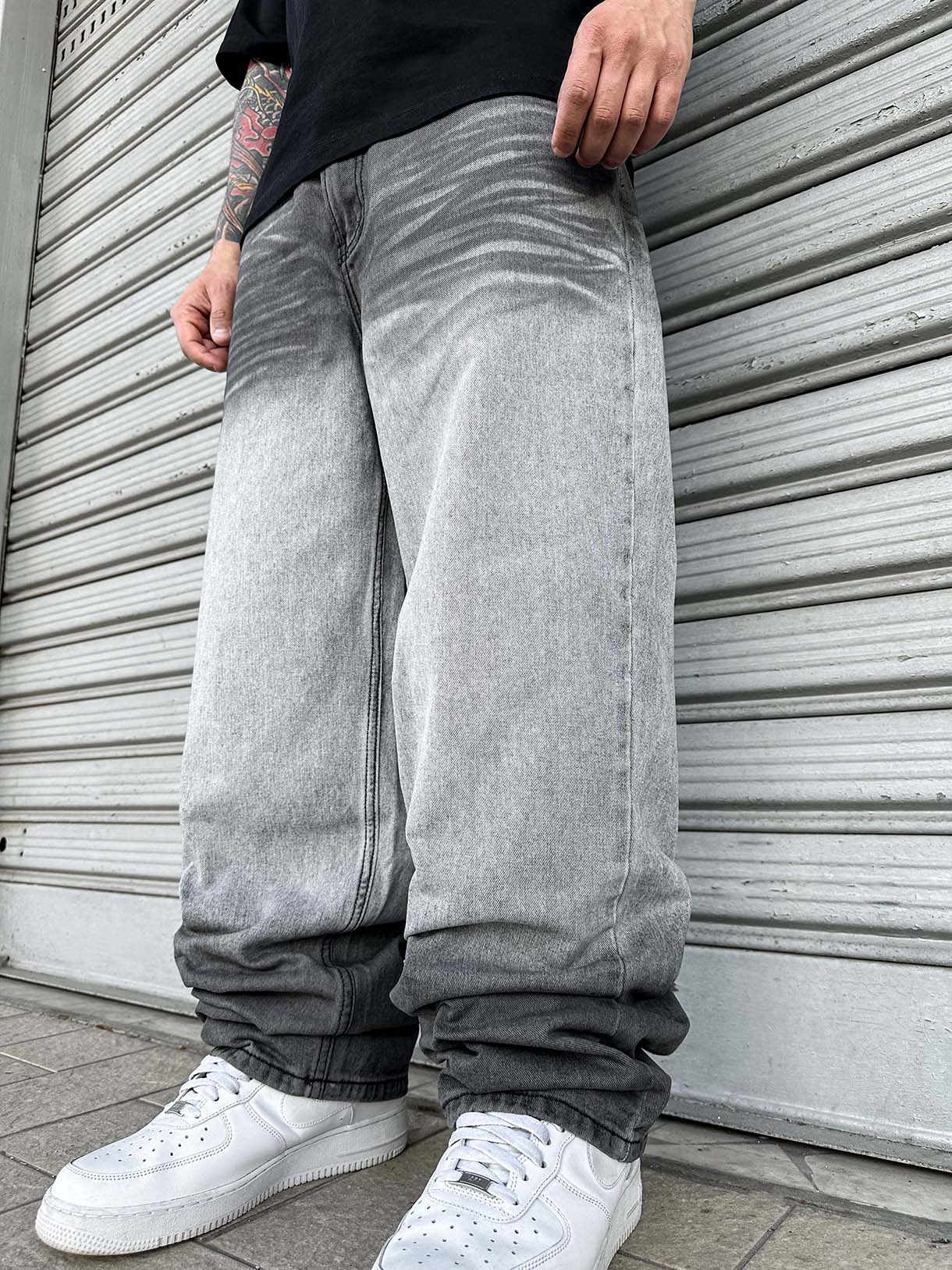 Baggy Light Wash Degradè