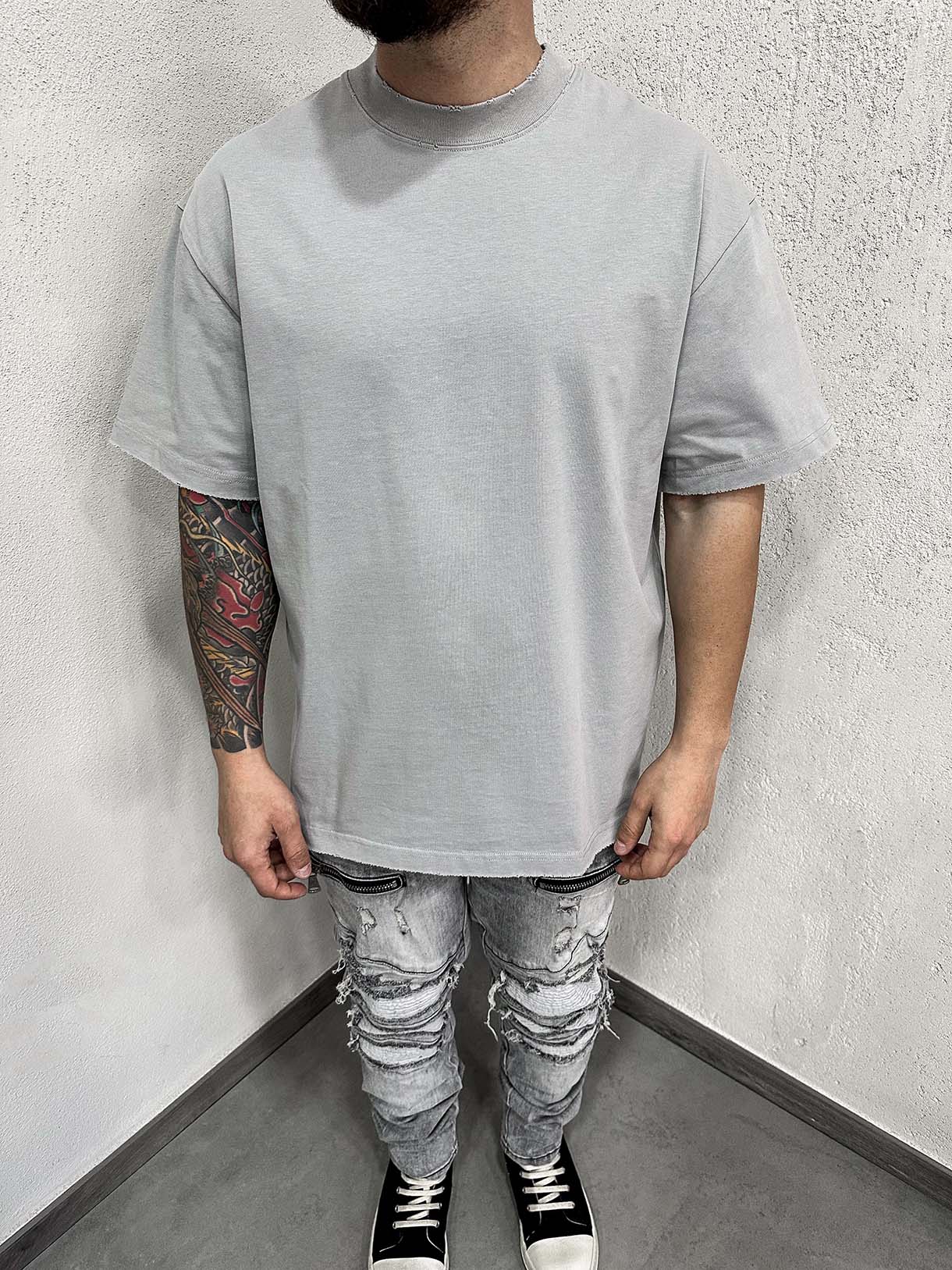 Destroyed Tee Tessuto Doppiato