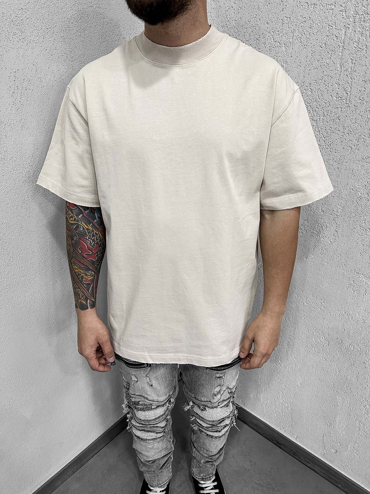 Destroyed Tee Tessuto Doppiato