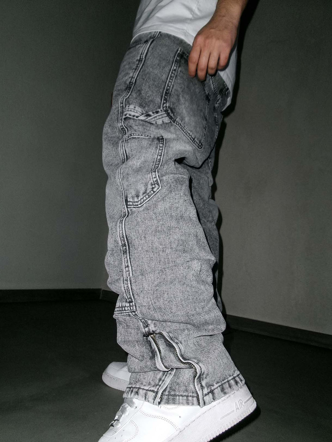 Flare Zip Semi Carpenter Grey