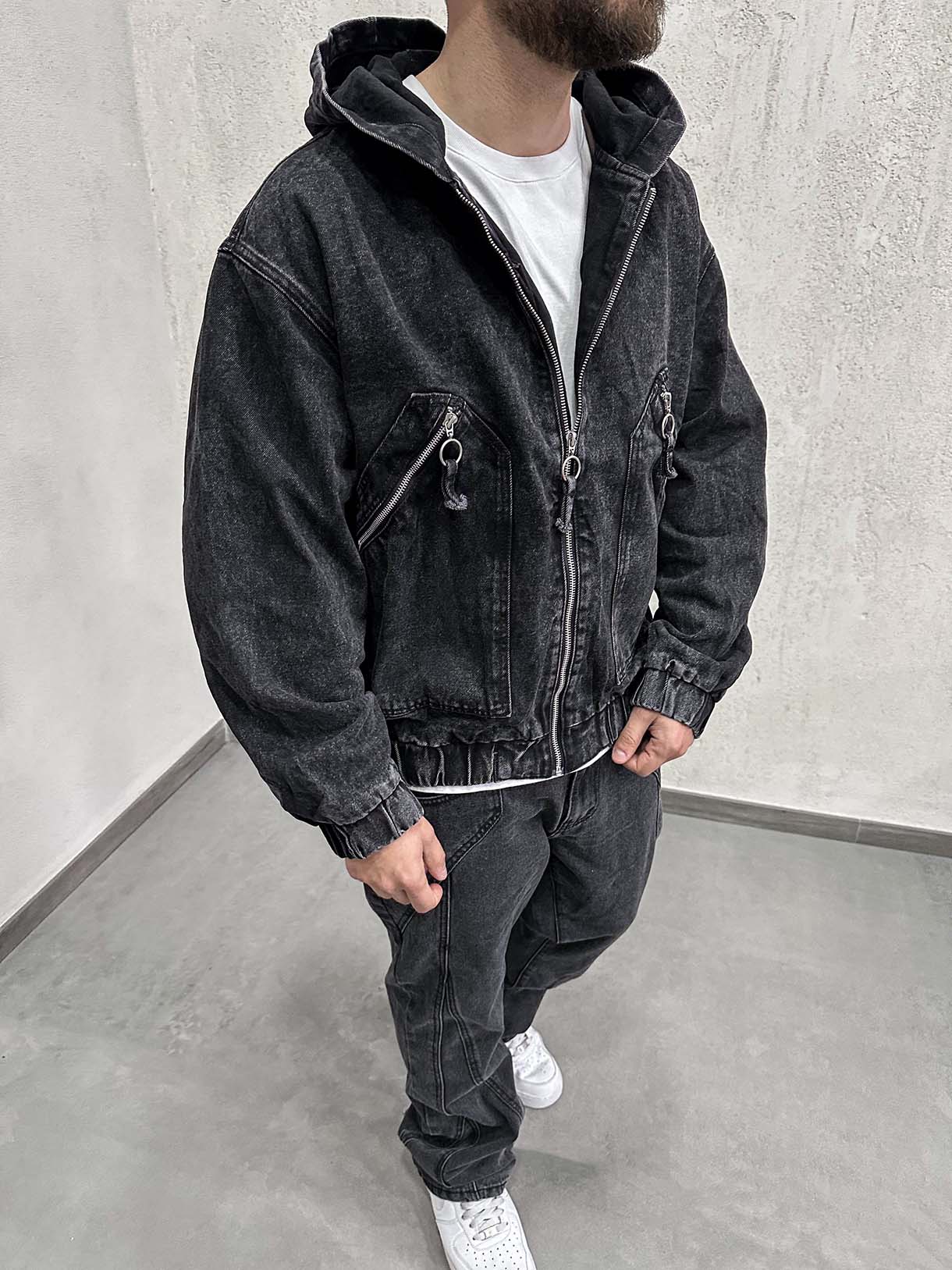 Jacket Jeans Ring Zip