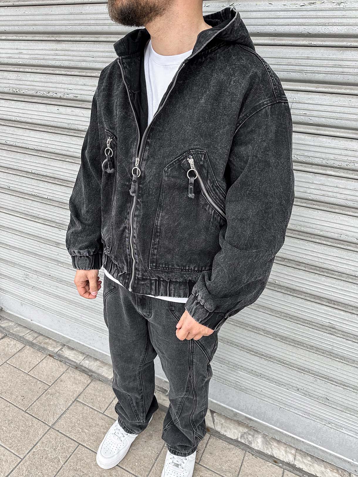 Jacket Jeans Ring Zip