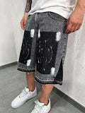 Flare Shorts Paint Grey