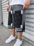 Flare Shorts Paint Grey