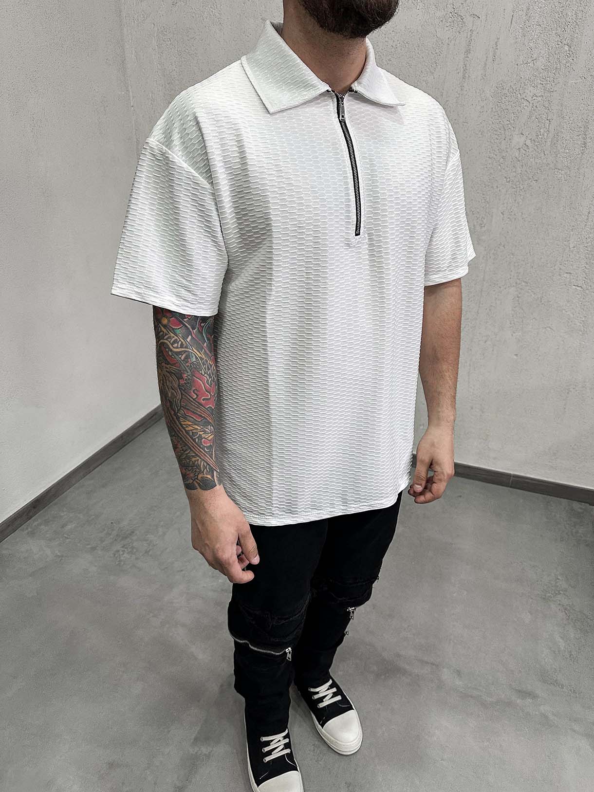 Polo Plisset Zip