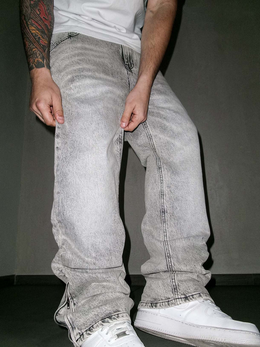 Flare Final Zip Clear Grey