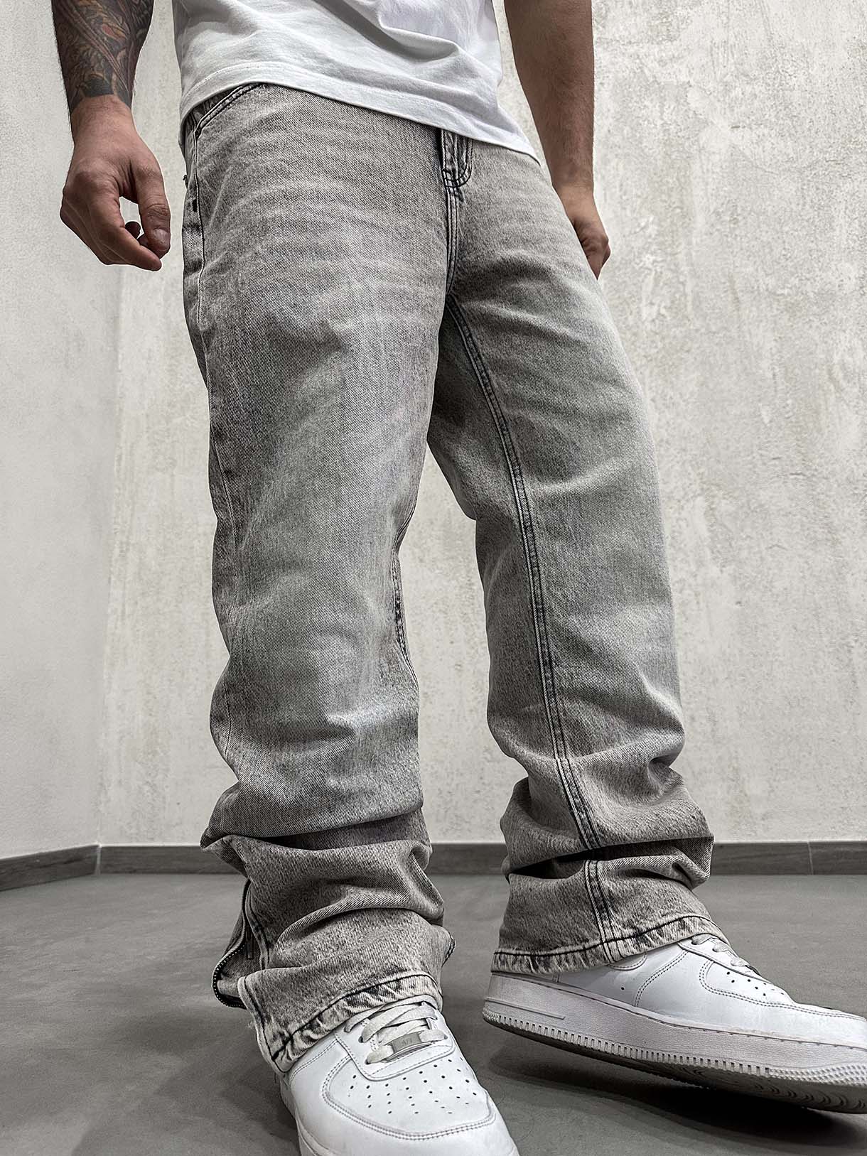 Flare Final Zip Clear Grey