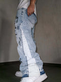 Flare Double Patch Custom Wash