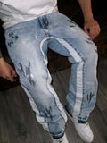 Flare Double Patch Custom Wash