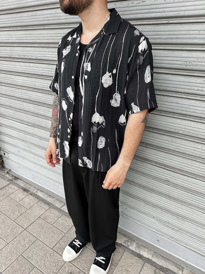 Camicia Black Fiori