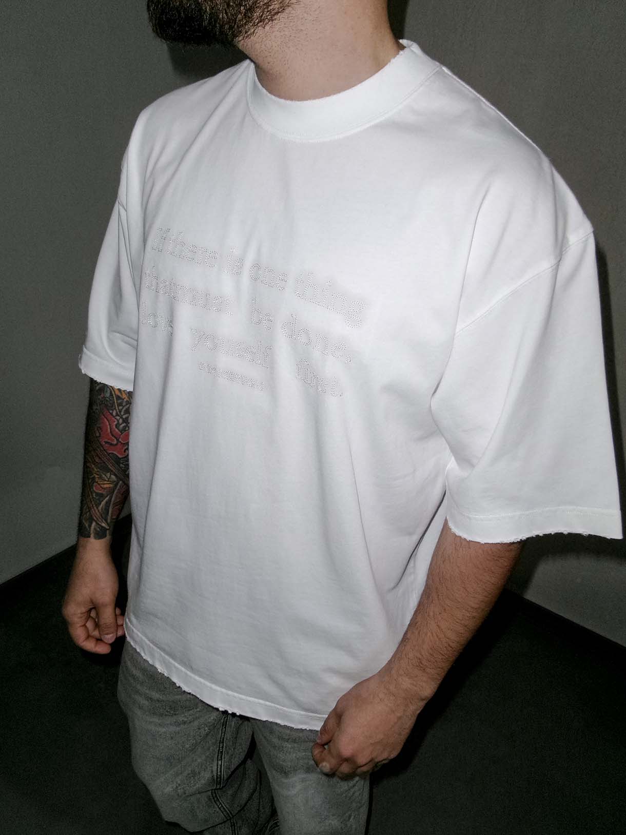 Love Yourself Tee Destroyed