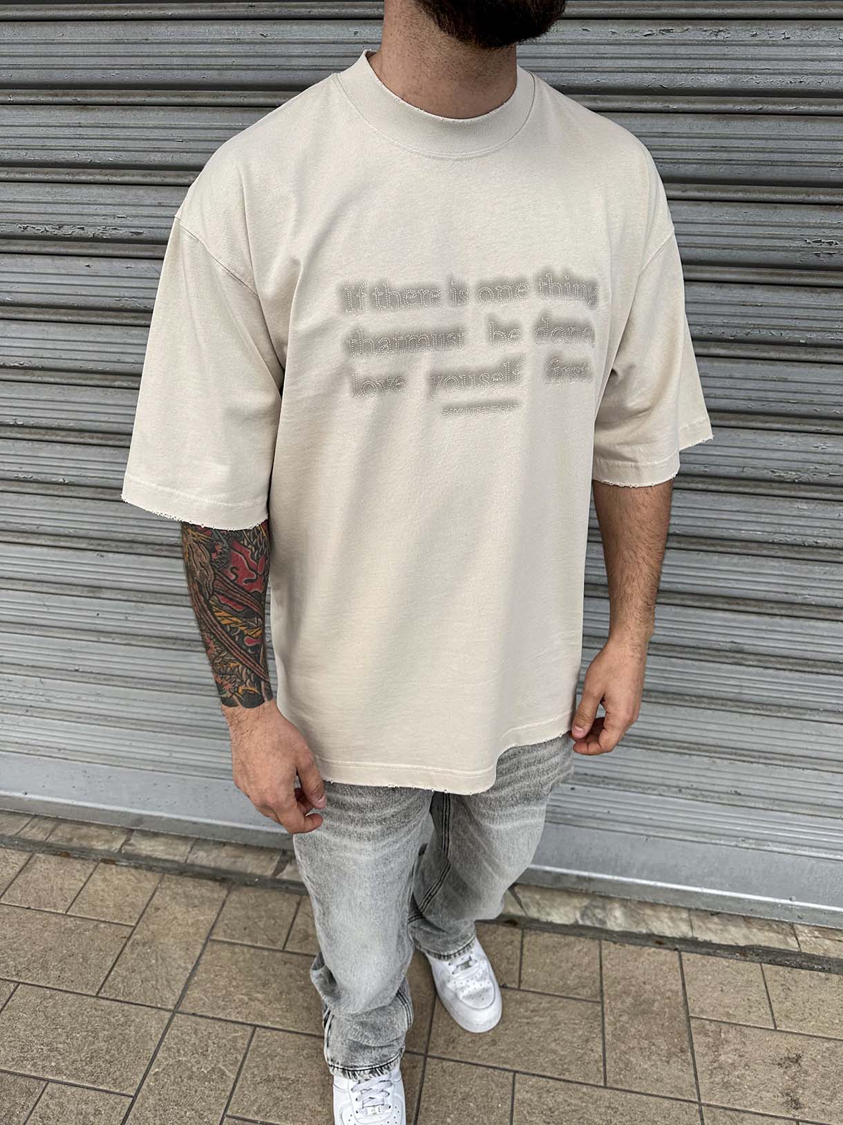 Love Yourself Tee Destroyed